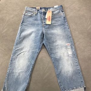 Levi’s Wedgie Fit High Rise Straight Jeans 29 NWT
